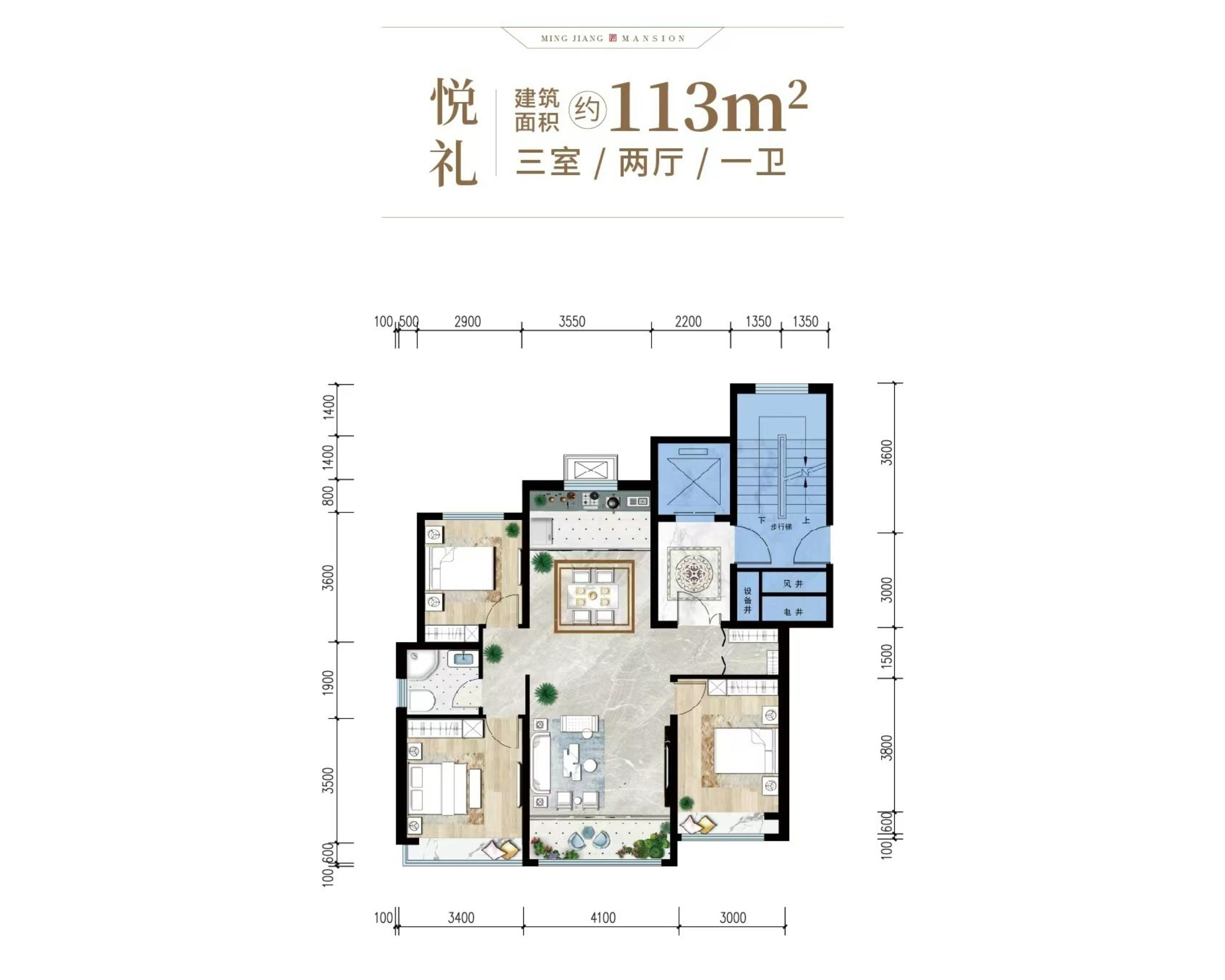 113户型 