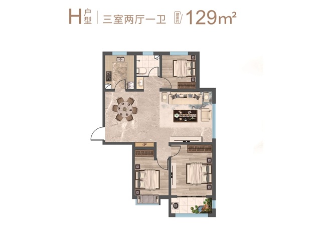 3室2厅